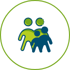 Family treatment approach icon