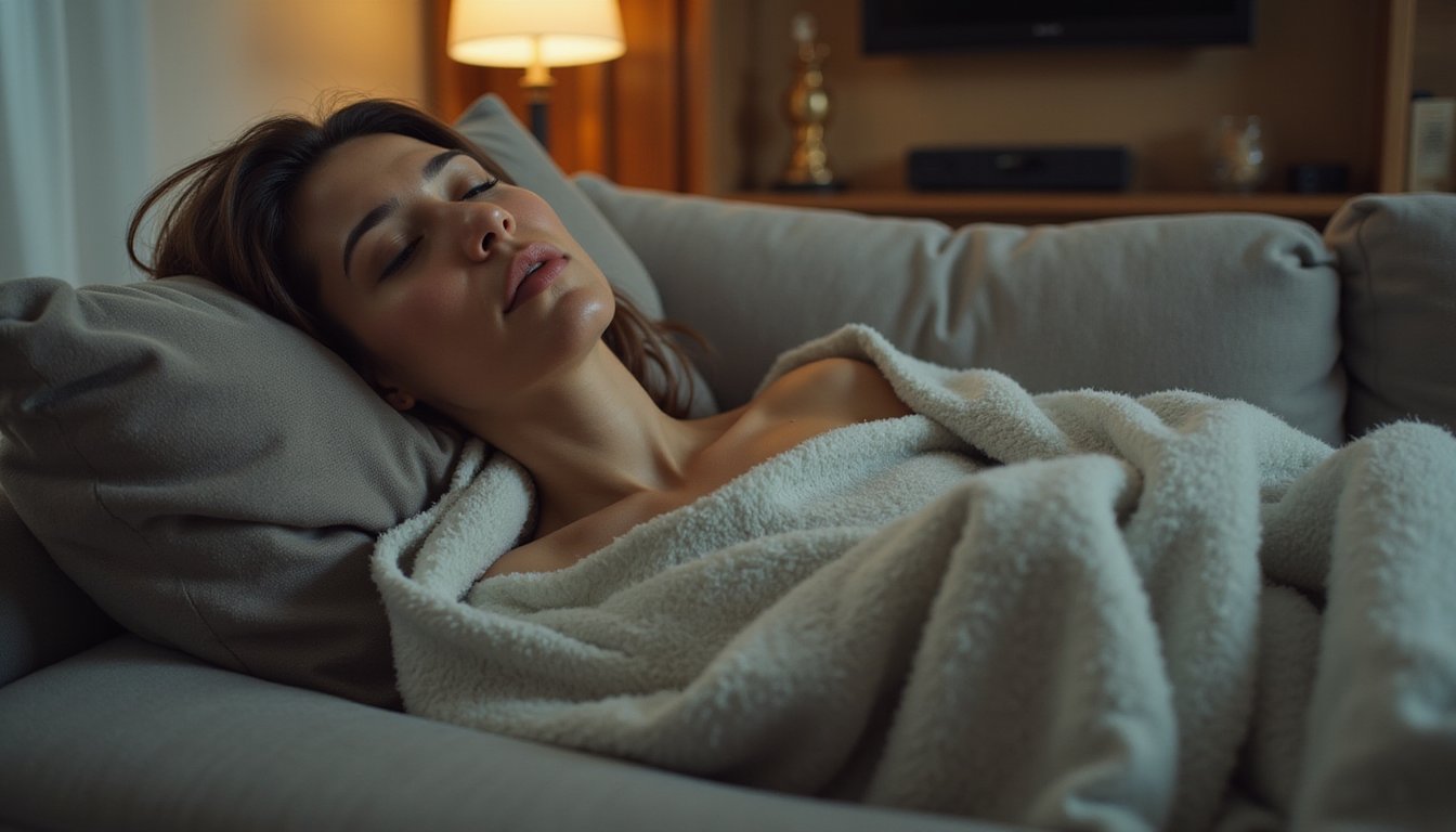 Peaceful moment of rest during meth detox in a home-style treatment environment.