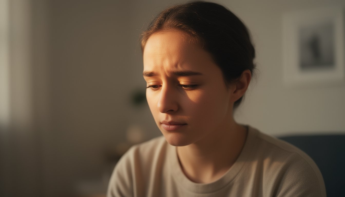 Softly lit close-up of person reflecting on fentanyl addiction and healing journey
