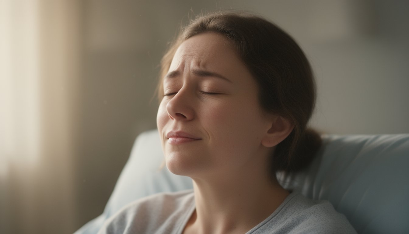 Downcast expression during marijuana addiction treatment journey